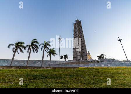 Havanna, Kuba - Februar 2018. Denkmal für Jose Marti an der Plaza De La Revolucion (Platz der Revolution) in La Habana, die Kubanische Hauptstadt. Stockfoto