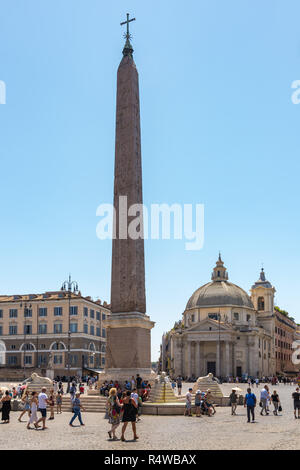 Piazza del Popolo, Rom, Italien Stockfoto