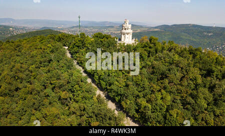 Erzsébet kilátó oder Elizabeth Lookout, János-hegy oder Janos Hill, Budapest, Ungarn Stockfoto
