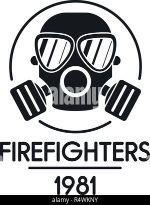 Feuerwehrmänner Logo. Einfache Abbildung der Feuerwehrmänner vektor Logo für Web Design auf weißem Hintergrund Stock Vektor