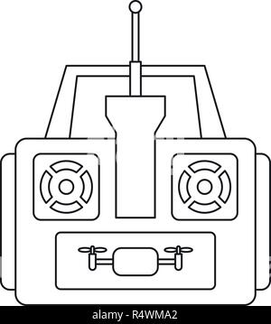 Antenne drone Fernbedienung Symbol. Übersicht Luftbild Drohne Fernbedienung vektor Symbol für Web Design auf weißem Hintergrund Stock Vektor