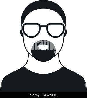 Hip hop Mann Symbol. Einfache Abbildung: hip hop Mann vektor Symbol für Web Design auf weißem Hintergrund Stock Vektor