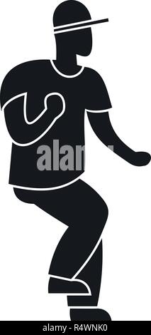 Hip Hop Tänzer Symbol. Einfache Abbildung: Hip Hop Tänzer vektor Symbol für Web Design auf weißem Hintergrund Stock Vektor