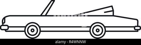 Rap american car Symbol. Umrisse rap american car Vektor Symbol für Web Design auf weißem Hintergrund Stock Vektor