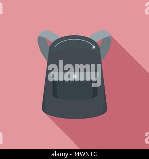 Emmo Rucksack Symbol. Flache Darstellung von emmo Rucksack vektor Symbol für Web Design Stock Vektor