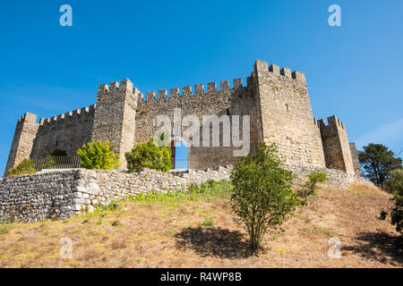 Pombal, Portugal - 22. September 2018: Äußere des Pombal Schloss Leiria District, Portugal Stockfoto