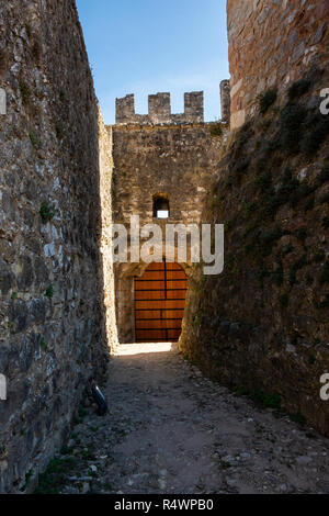 Pombal, Portugal - 22. September 2018: Innenraum des Pombal Schloss Leiria District, Portugal Stockfoto