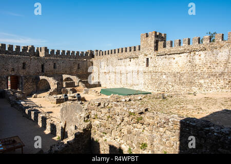 Pombal, Portugal - 22. September 2018: Innenraum des Pombal Schloss Leiria District, Portugal Stockfoto