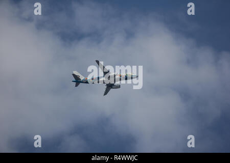 Chiangmai, Thailand - 26. November 2018: HS-PGV Airbus A320-200 von Bangkok Airway. Von Chiangmai Flughafen Phuket. Stockfoto