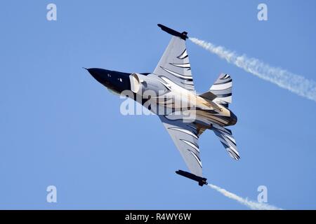 Belgische Luftwaffe F-16 Fighting Falcon bei der Royal International Air Tattoo 2018 Stockfoto