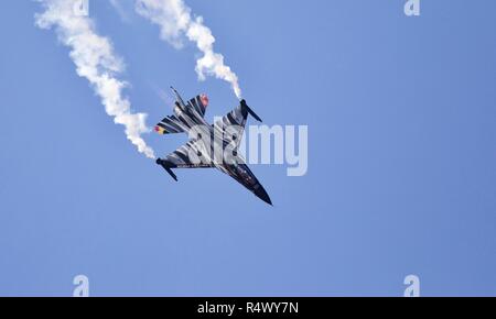 Belgische Luftwaffe F-16 Fighting Falcon bei der Royal International Air Tattoo 2018 Stockfoto