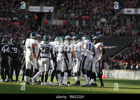 Jacksonville Jaguars vs Philadelphia Eagles, NFL International Series im Wembley Stadion in London, Großbritannien Mit: Atmosphäre, Wo: London, Vereinigtes Königreich, wenn: 28 Okt 2018 Credit: Ricky Swift/WENN.com Stockfoto