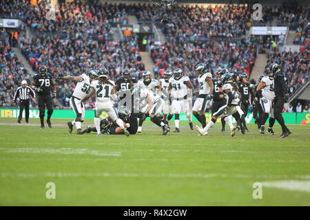 Jacksonville Jaguars vs Philadelphia Eagles, NFL International Series im Wembley Stadion in London, Großbritannien Mit: Atmosphäre, Wo: London, Vereinigtes Königreich, wenn: 28 Okt 2018 Credit: Ricky Swift/WENN.com Stockfoto