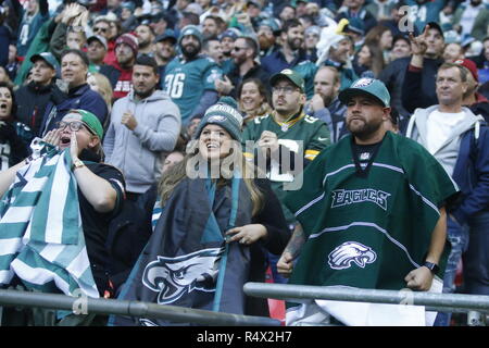 Jacksonville Jaguars vs Philadelphia Eagles, NFL International Series im Wembley Stadion in London, Großbritannien Mit: Atmosphäre, Wo: London, Vereinigtes Königreich, wenn: 28 Okt 2018 Credit: Ricky Swift/WENN.com Stockfoto