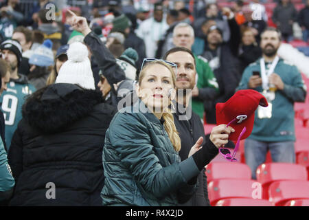 Jacksonville Jaguars vs Philadelphia Eagles, NFL International Series im Wembley Stadion in London, Großbritannien Mit: Atmosphäre, Wo: London, Vereinigtes Königreich, wenn: 28 Okt 2018 Credit: Ricky Swift/WENN.com Stockfoto