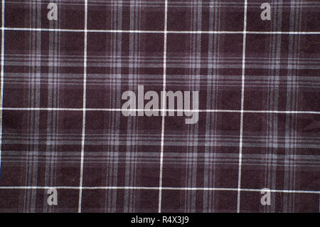 Schwarz Textil Textur der karierten Hemd nützlich als Hintergrund Stockfoto