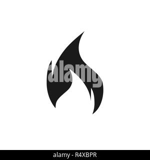 Feuer frame Symbol. Vector Illustration, flache Bauform. Stock Vektor