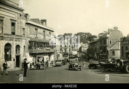 Frome Stadtzentrum Somerset England Großbritannien in den 1920er Jahren Stockfoto