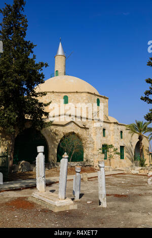 Hala Sultan Tekke Moschee, Larnaca, Zypern Stockfoto
