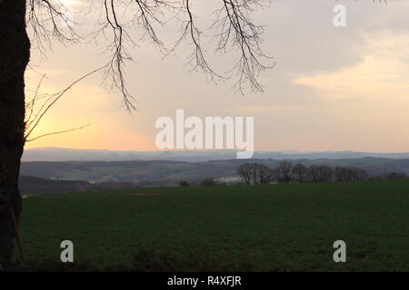 Panorama der Felsen in der Sächsischen Schweiz, Deutschland Stockfoto