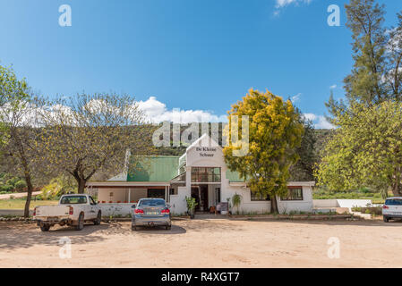 CLANWILLIAM, SÜDAFRIKA, 22. AUGUST 2018: De Kleine Schuur Straße ausgeht, neben der Straße N7, zwischen Citrusdal und Clanwilliam im westlichen Kap Provin Stockfoto