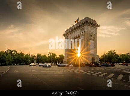 Arch of Triumph Bukarest Rumänien Arcul de Triumf Stockfoto