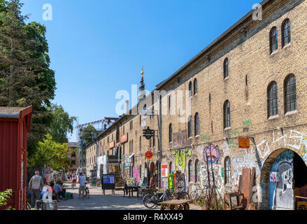 Freistadt Christiania, eine Gemeinde in Christianshavn, Kopenhagen, Dänemark Stockfoto