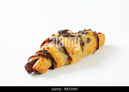 Chocolate Chip croissant Stockfoto