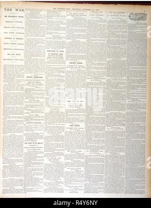 Herr Churchill's entkommen. Die Morning Post. 28. Dezember 1899. Berichte über den Fortschritt der Burenkrieg, darunter ein Artikel über die Flucht von Winston Churchill. Auch ein Artikel mit dem Titel: "Alter abgeschafft". Bild aus dem Morning Post übernommen. Ursprünglich veröffentlicht in 28. Dezember 1899 hergestellt. . Quelle: Colindale, 5. Sprache: Englisch. Stockfoto