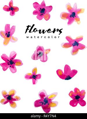 Hand gezeichnet Aquarell floral background Stock Vektor