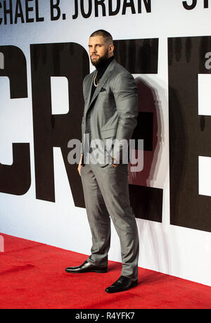 London, Großbritannien. 28. November 2018. London, Großbritannien. 28. Nov 2018. Florian Munteanu besucht die Europäische Premiere von "Assassin's Creed II" am BFI IMAX am 28. November in London, England 2018. Credit: Gary Mitchell, GMP-Media/Alamy Live News Credit: Gary Mitchell, GMP-Media/Alamy leben Nachrichten Stockfoto