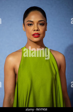 London, Großbritannien. 28. November 2018. London, Großbritannien. 28. Nov 2018. Tessa Thompson besucht die Europäische Premiere von "Assassin's Creed II" am BFI IMAX am 28. November in London, England 2018. Credit: Gary Mitchell, GMP-Media/Alamy Live News Credit: Gary Mitchell, GMP-Media/Alamy leben Nachrichten Stockfoto
