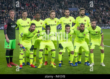 Eindhoven, Niederlande. 28. November 2018. Team Barcelona während der UEFA Champions League, Gruppe B Fußballspiel zwischen PSV Eindhoven und dem FC Barcelona am 28 November, 2018 bei Philips Stadion in Eindhoven, Niederlande Quelle: Laurent Lairys/Agence Locevaphotos/Alamy leben Nachrichten Stockfoto