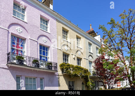 Zeitraum Eigenschaften, Abercorn Place, St Johns Wood, Westminster, London, England, Vereinigtes Königreich Stockfoto