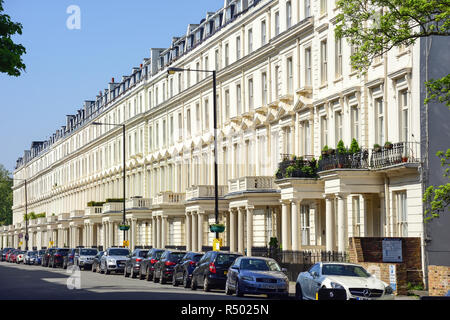 Zeitraum terrassierten Eigenschaften, Randolph Avenue, Maida Vale, Westminster, London, England, Vereinigtes Königreich Stockfoto