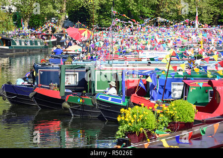 Canalway Calvalcade Festival am Grand Union Canal, Little Venice, Maida Vale, Westminster, London, England, Vereinigtes Königreich Stockfoto