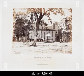 Fairfax Court House, Va (Juni 1863). Gardner's Fotografische Skizze Buch des Krieges. Washington, D.C.: Philip & Solomons, Verlage, [1865]. Quelle: 1784. a. 13 Band 1, Seite 9. Sprache: Englisch. Autor: GARDNER, Alexander. O'Sullivan, Timothy H. Stockfoto