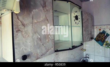 Küche im alten Design Stockfoto