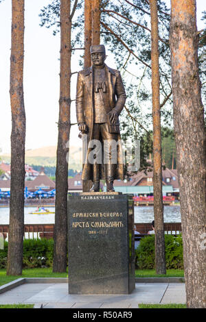 Zlatibor, Serbien - 14. August 2014: Denkmal für die serbischen General, der Held der Schlacht von Kaymakchalan. Es war während ich Welt. ar kämpften Stockfoto