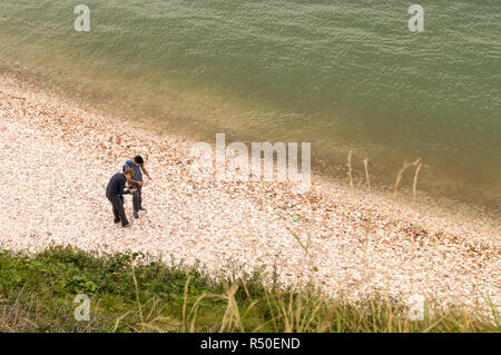 Port En Bessin Huppain Stockfoto
