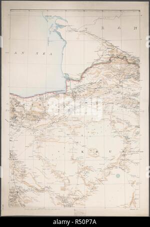 Persien. Karte von Persien... In der Intelligenz Div. kompiliert [London], 1891. Quelle: Maps.50970. (41), Blatt 2. Sprache: Englisch. Stockfoto