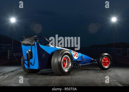 Allard Dragster in Santa Pod raceway genommen Stockfoto