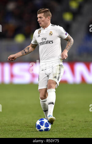 Rom, Italien. 27 Nov, 2018. Während der UEFA Champions League Spiel zwischen Roma und Real Madrid im Stadio Olimpico, Rom, Italien Am 27. November 2018. Credit: Giuseppe Maffia/Pacific Press/Alamy leben Nachrichten Stockfoto