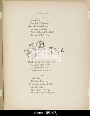 Calicao Marmelade aus seinen Hut auf die Sohle und die Sprotte Vers und Abbildungen aus einem Buch von Unsinn von Lear. . Ein Buch von Unsinn ... Mit dem ursprünglichen Bilder und Verse. George Routledge & Söhne: London, England [1910.]. Quelle: 12812.bb.26 33. Sprache: Englisch. Thema: Lear, Edward. Stockfoto