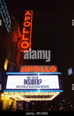 Das Apollo Theater, Harlem, New York City, Vereinigte Staaten von Amerika. Stockfoto