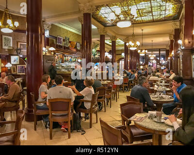 Cafe Tortoni, Buenos Aires, Argentinien. Stockfoto