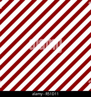 Zusammenfassung Nahtlose geometrische diagonalen Streifenmuster mit roten und weißen Streifen. Vector Illustration eps 10. Stock Vektor