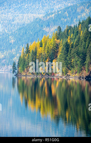 Sullivan See im Herbst, Colville National Forest, Washington. Stockfoto