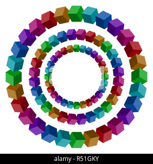 Kreise illustion Stockfoto