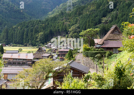 Ländliche Landschaft der historischen Dorf Miyama in Kyoto. Stockfoto